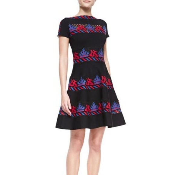 NWOT ValentinoDress with Red and Blue Pattern